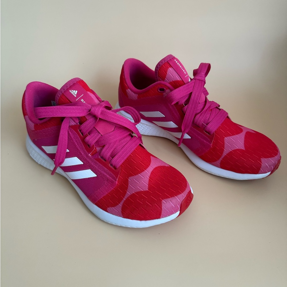 Adidas Marimekko - Edge Lux - Primegreen - Women's  Fuchsia and Red Sneakers - Picture 3 of 10
